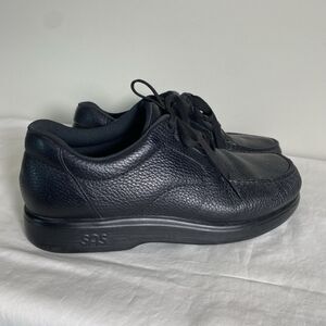 SAS Bout Time Oxford Shoes Mens Size 10 Black Leather Comfort Made in USA